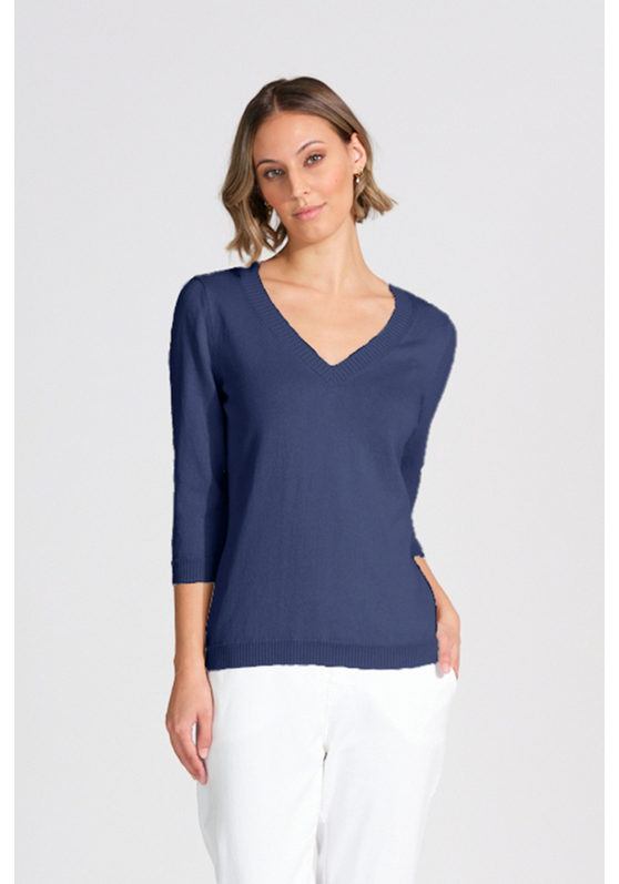 3/4 Sleeve V Neck Women's Top - Tops - Buy Women's Tops Online at Best ...