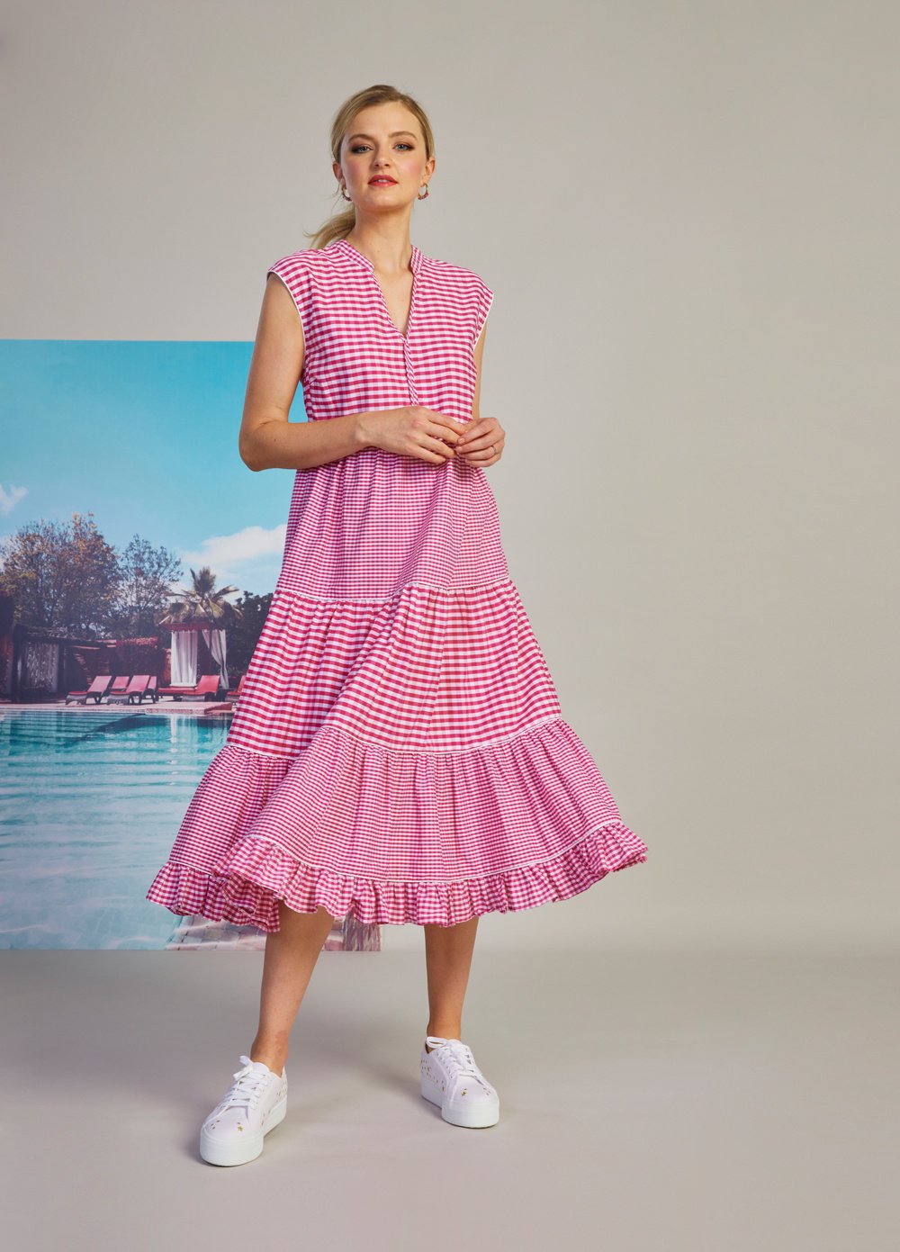 Gingham shop dress nz