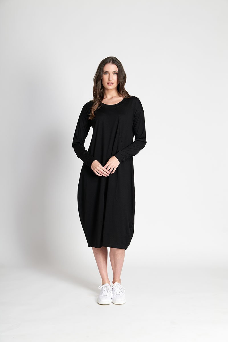 Asymmetric Panel Cocoon Dress - Foil Merino Clothing | Buy Foil Merino ...