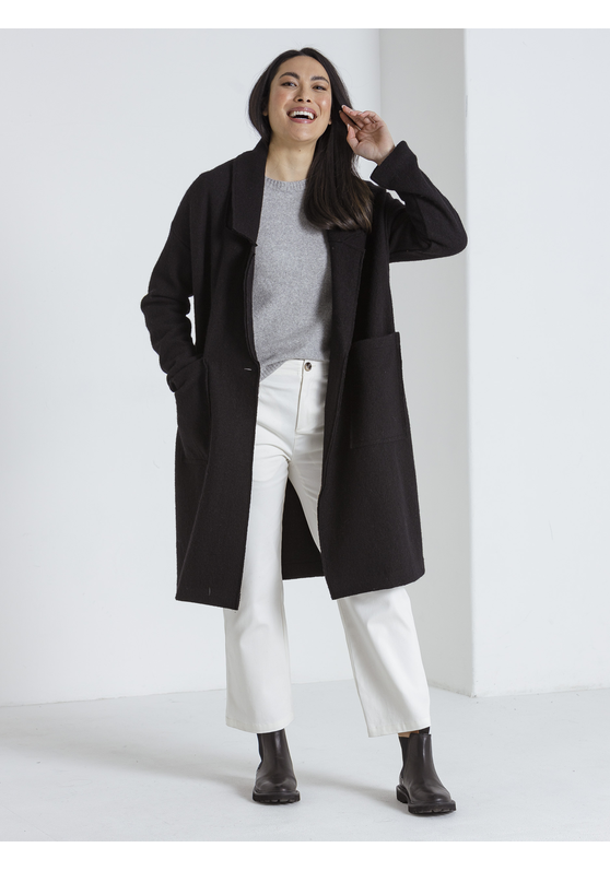 Marco polo boiled wool jacket online