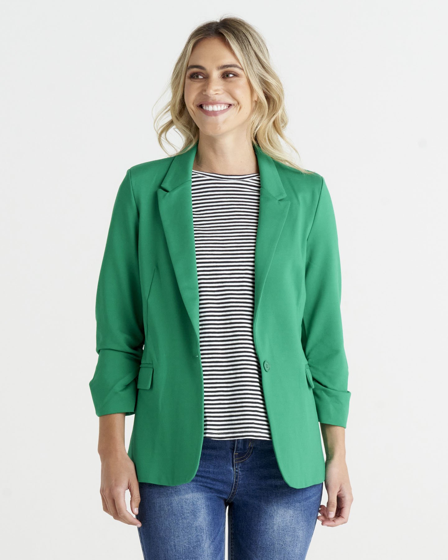 Women's ponte blazer sale