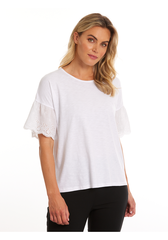 Elbow Lace Sleeve Women's Tee