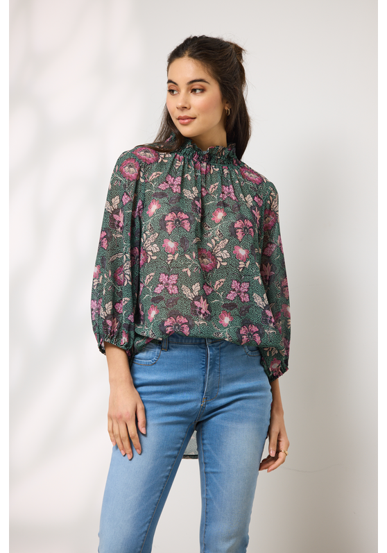 Hera Puff Sleeve Women's Top - Duo Clothing | Buy Duo Clothing Online ...