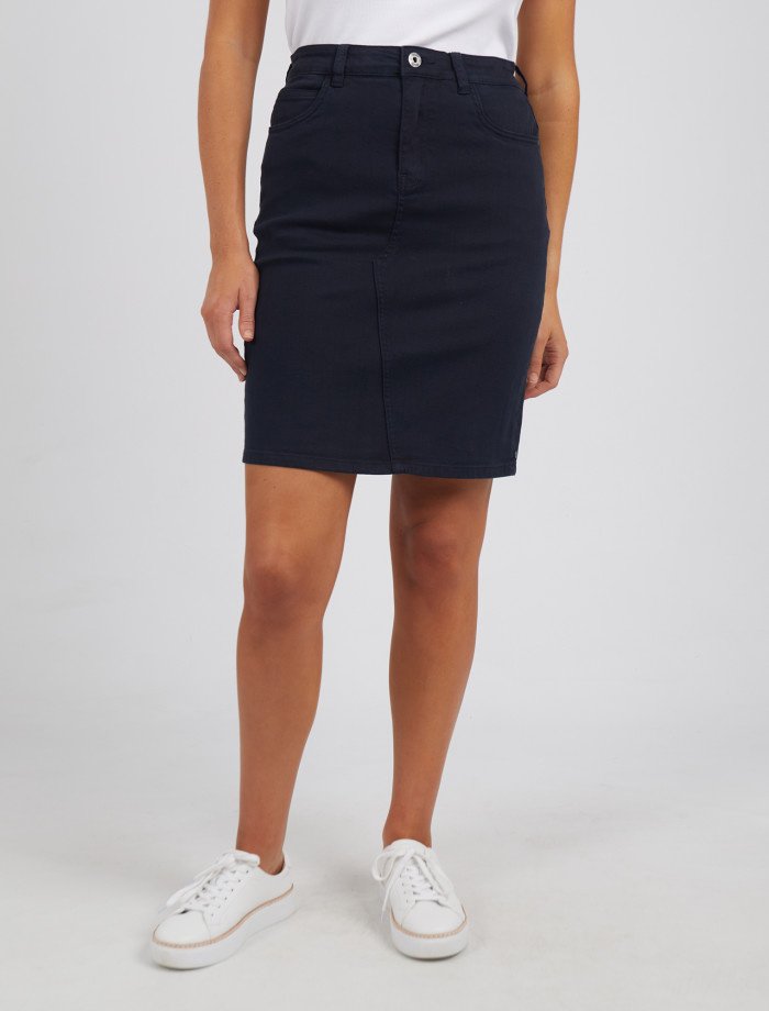 Buy Plus Size Black Denim Skirt online | Lazada.com.ph