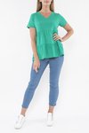 V Neck Tiered Tee