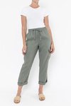 Cargo Pocket Linen Pant