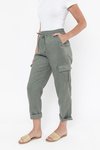 Cargo Pocket Linen Pant