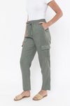 Cargo Pocket Linen Pant