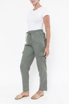 Cargo Pocket Linen Pant