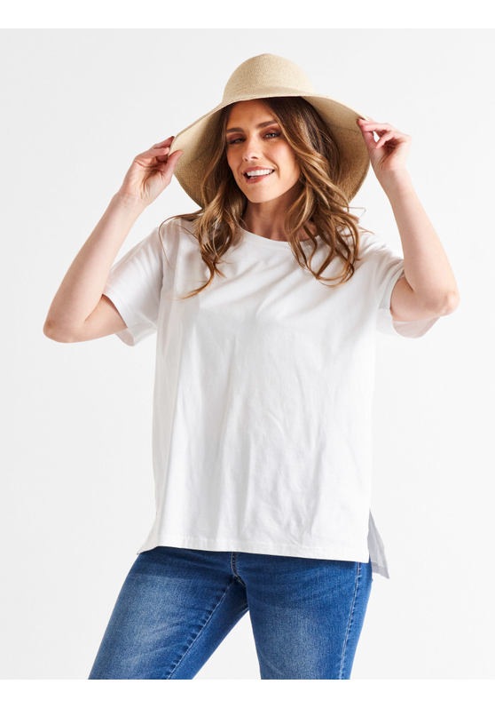 Mia Split Hem Women's Tee