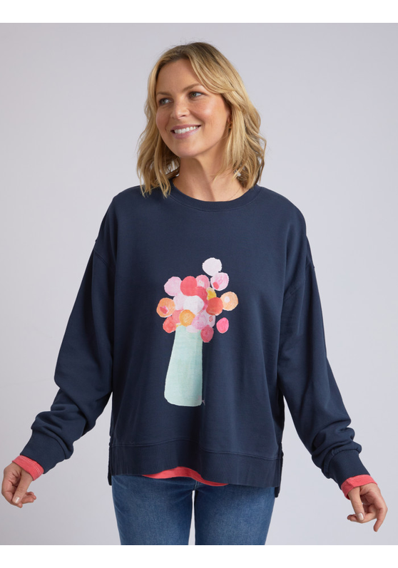 Janey Floral Women's Crew