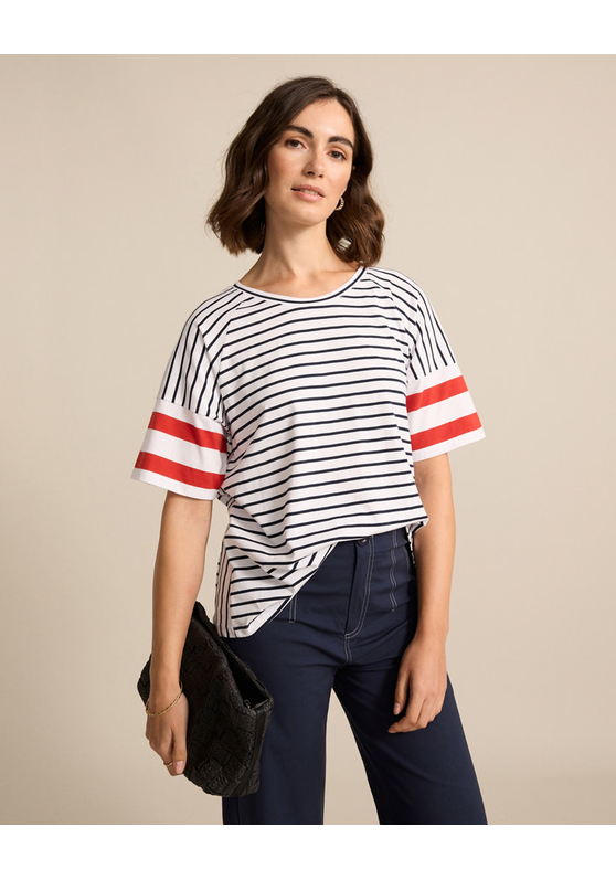 Raglan Stripe Women's Tee