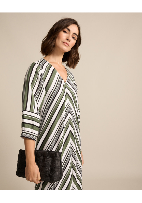 Spliced Stripe Dress