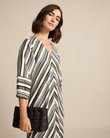 Spliced Stripe Dress