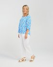 Floral Pintuck Sleeve Top