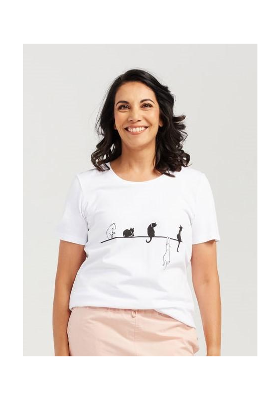 Hanging Cat Women's Tee