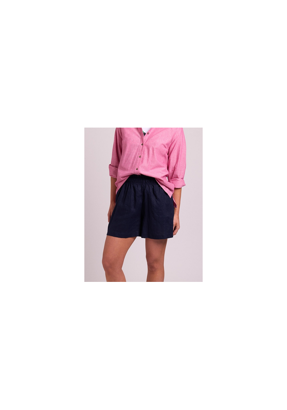 Paperbag Waist Linen Shorts