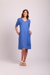 Puff Sleeve V Neck Dress