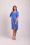 Puff Sleeve V Neck Dress