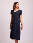 Tiered V Neck Dress