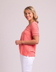 Lace Trim Women's Top