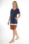 Contrast Hem Dress