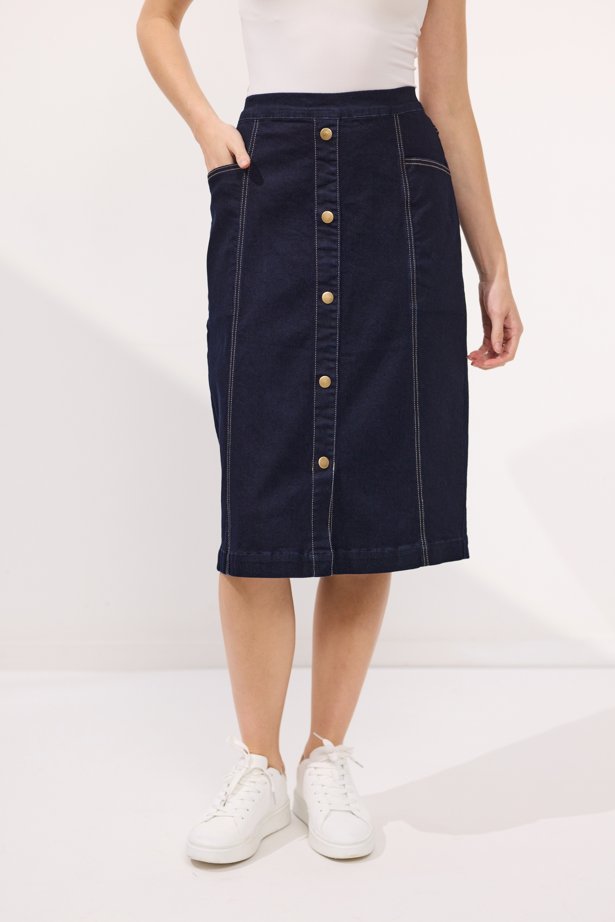 Finn Denim Skirt Newport Clothing NZ Auckland Christchurch Online Identity Clothing NZ NEWPORT S24