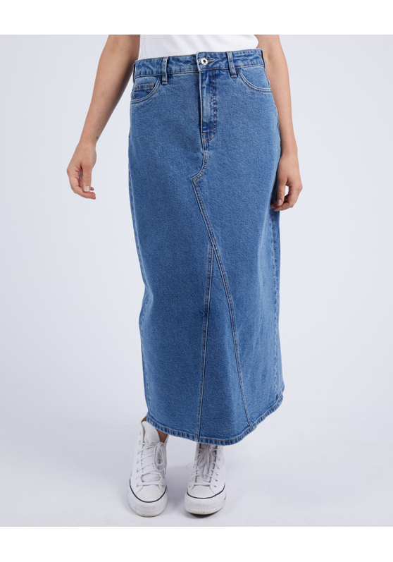 Zoe Midi Denim Skirt