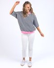 Mazie Stripe Ringer Sweat